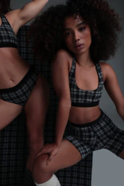 Rolling Alpha Biker Shorts - Tartan -Pole Wear Shop day02rolling0988