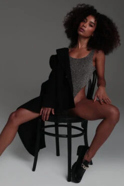 Rolling Glam Bodysuit - Black Lurex 6 Rolling Glam Bodysuit - Black Lurex -Pole Wear Shop day02rolling1238