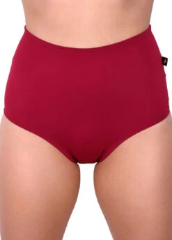 Cleo The Hurricane Essential High Waisted Shorts - Merlot -Pole Wear Shop ess hw mer3