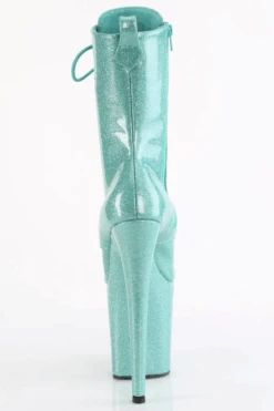 Pleaser USA Flamingo-1040GP 8inch Pleaser Boots - Aqua Glitter -Pole Wear Shop flamingo 1040gp aqg m09
