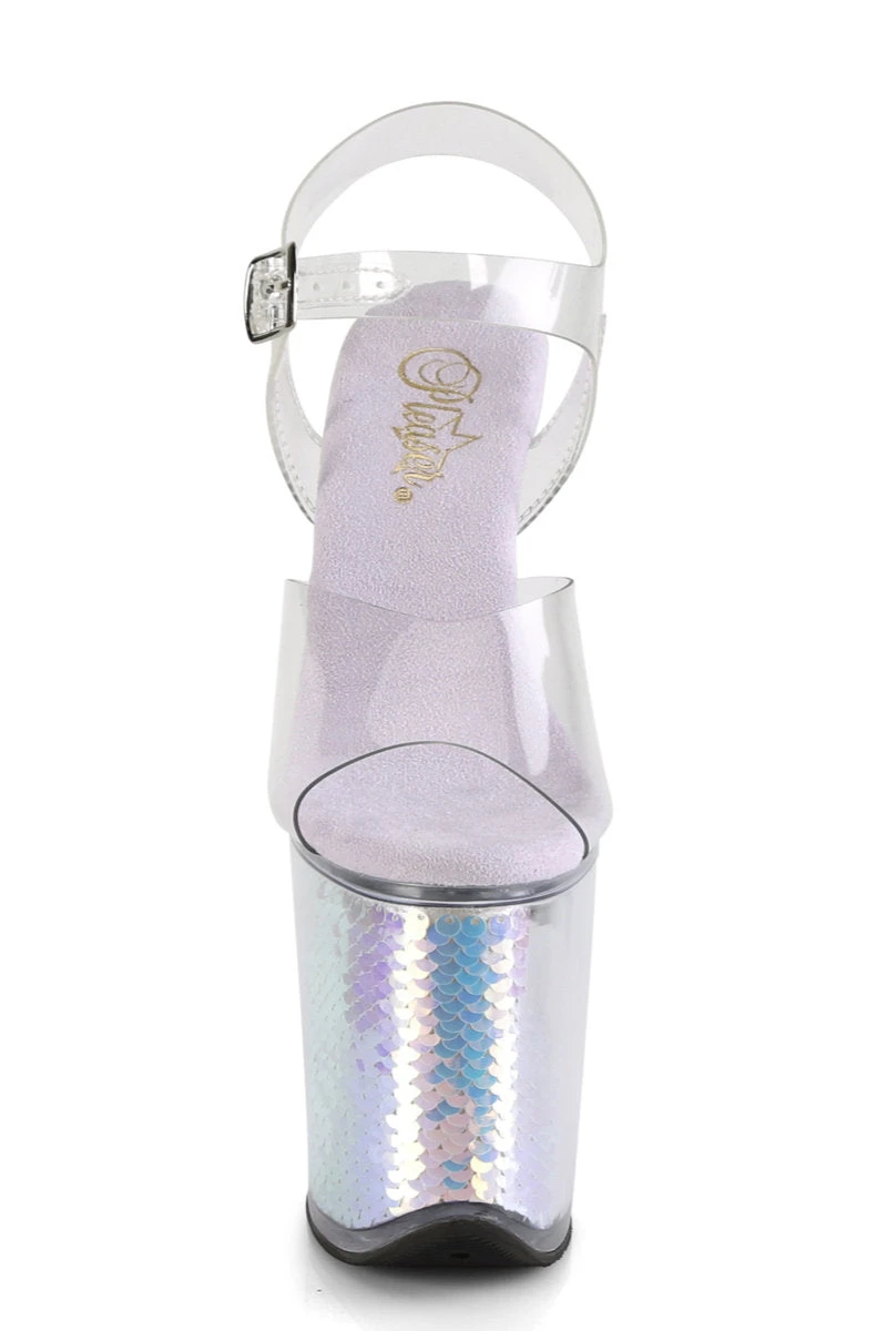 Pleaser USA Flamingo-808MC 8inch Pleasers - Mermaid Scales 2 Pleaser USA Flamingo-808MC 8inch Pleasers - Mermaid Scales - Image 2