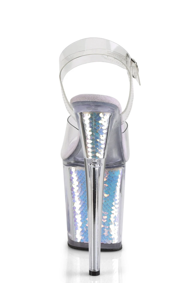 Pleaser USA Flamingo-808MC 8inch Pleasers - Mermaid Scales 4 Pleaser USA Flamingo-808MC 8inch Pleasers - Mermaid Scales - Image 4