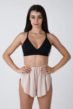 REV ACTIV Flow Shorts - Beige -Pole Wear Shop flow nude shorts 2