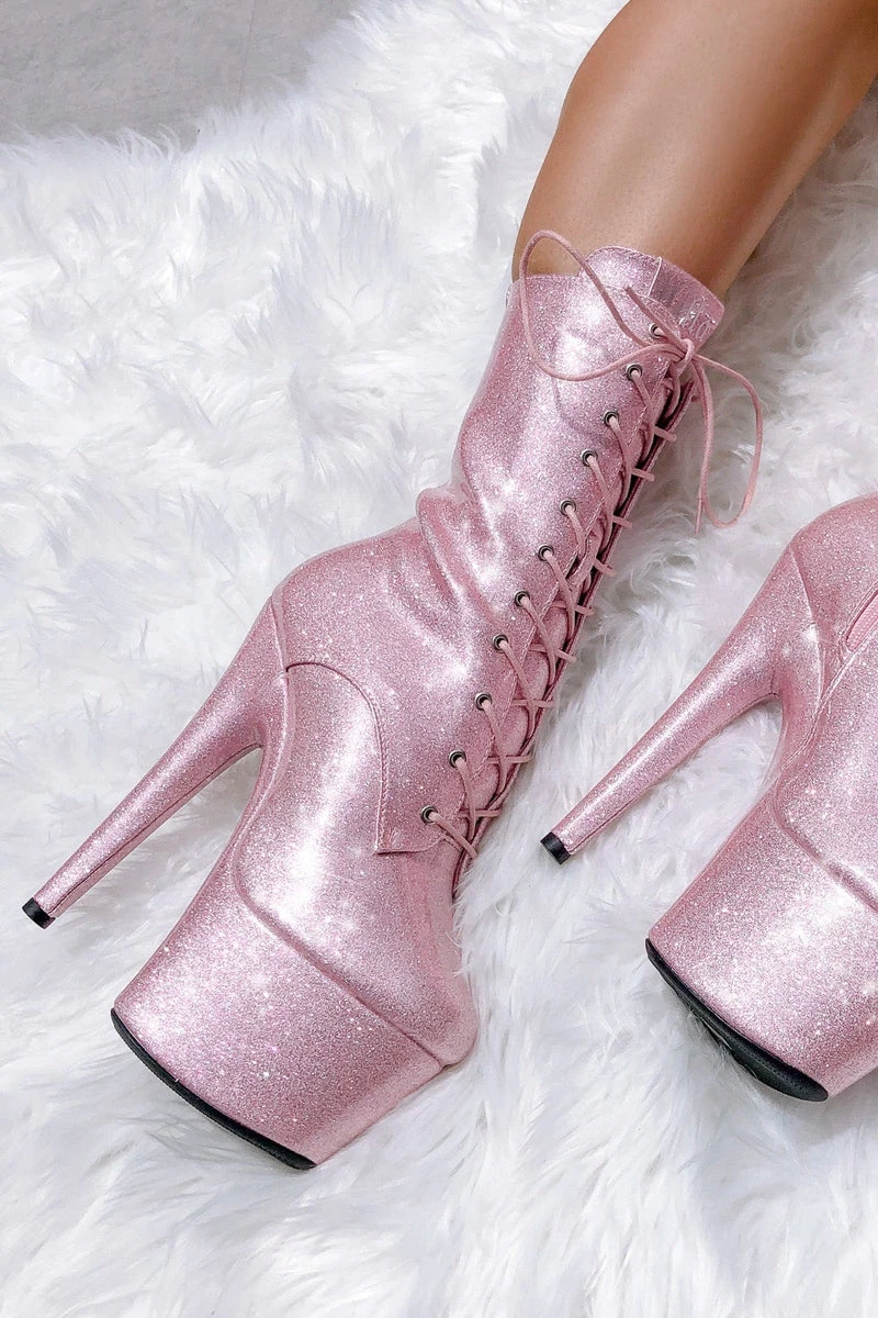 Hella Heels The Glitterati 7inch Boots - Sugarbaby 2 Hella Heels The Glitterati 7inch Boots - Sugarbaby - Image 2