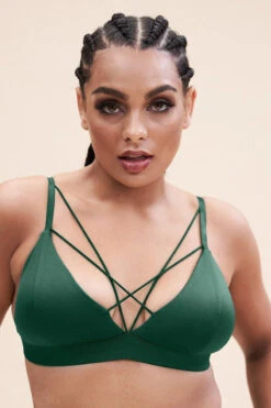 Lunalae Lily Top - Recycled Moss Green 15 Lunalae Lily Top - Recycled Moss Green -Pole Wear Shop lily bra recycled moss green top 38230973087991
