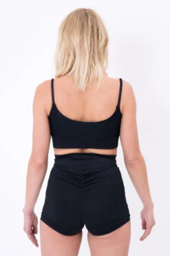 Pole Addict Kopia Basic High Waisted Shorts - Black -Pole Wear Shop pole 006