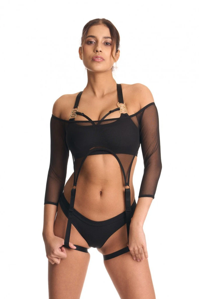 Bandurska Risk Top -Mesh Black 5 Bandurska Risk Top -Mesh Black - Image 5