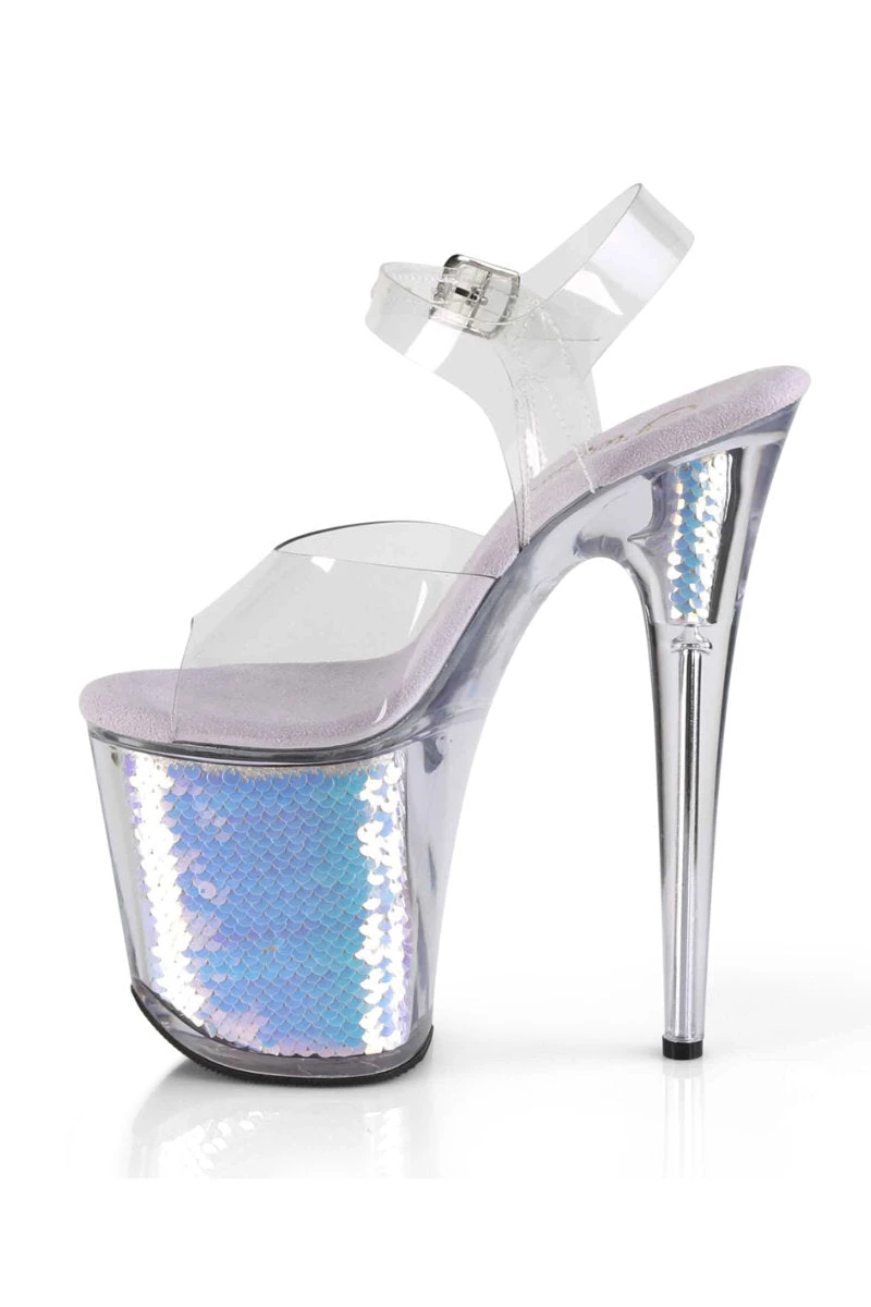 Pleaser USA Flamingo-808MC 8inch Pleasers - Mermaid Scales 3 Pleaser USA Flamingo-808MC 8inch Pleasers - Mermaid Scales - Image 3