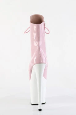 Pleaser USA Flamingo-1020 8inch Pleaser Boots - Patent Baby Pink/White -Pole Wear Shop slice4 ff7a181a 8096 457e 9e4b cb5e50d218dc