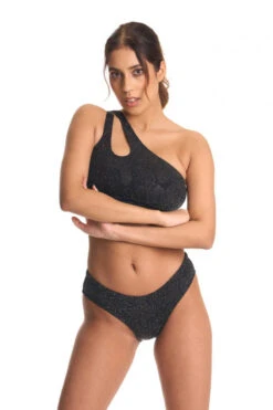 Bandurska Someday Top - Shimmery Black -Pole Wear Shop someday to4