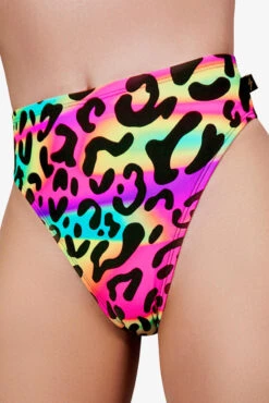 Cleo The Hurricane High Rider Hot Pants - Neon Leopard 5 Cleo The Hurricane High Rider Hot Pants - Neon Leopard -Pole Wear Shop unnamed 3