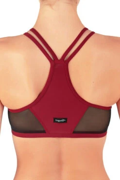 Dragonfly Victoria Sports Bra - Burgundy Mesh 10 Dragonfly Victoria Sports Bra - Burgundy Mesh -Pole Wear Shop vmb3